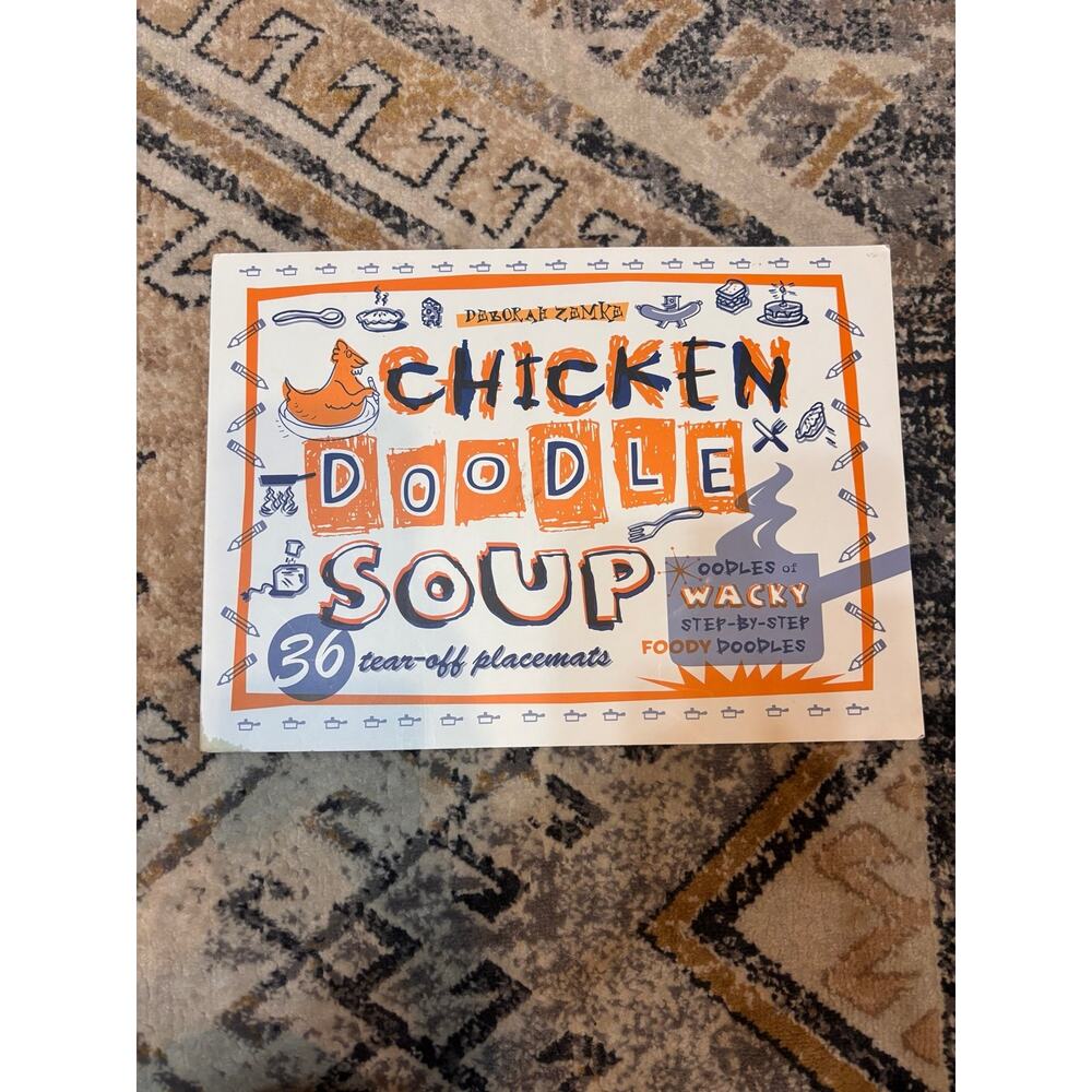 Chicken doodle soup kids activity Deborah Zemke 36 tear off placemats